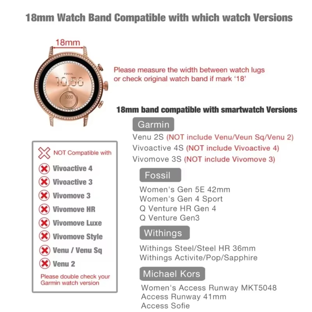 18mm Silicone Strap for Huawei - Titan Smartwatch Accessories recension och pris