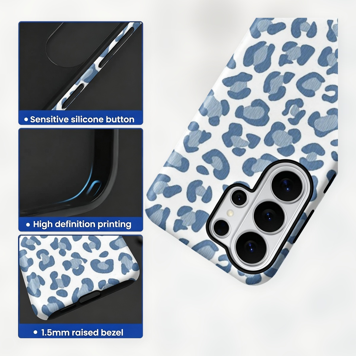 Blue Leopard Print 2-in-1 Dual - Samsung Galaxy S24 recension och pris