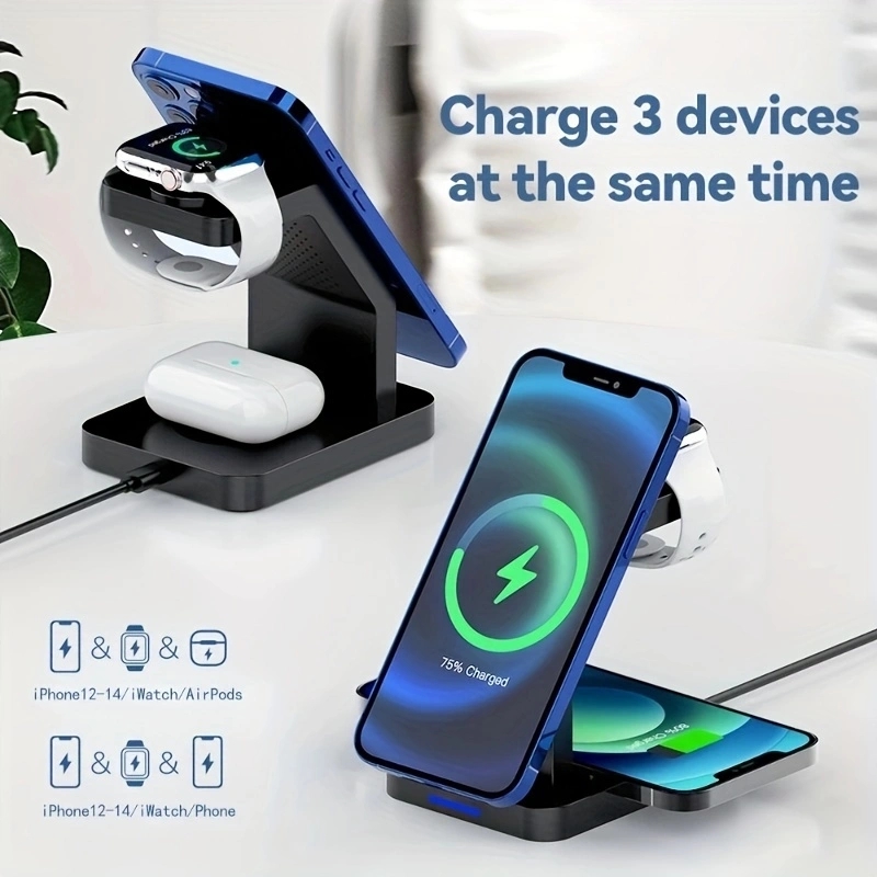 15W 4 In 1 Wireless Charger St - Smartwatch X12 recension och pris
