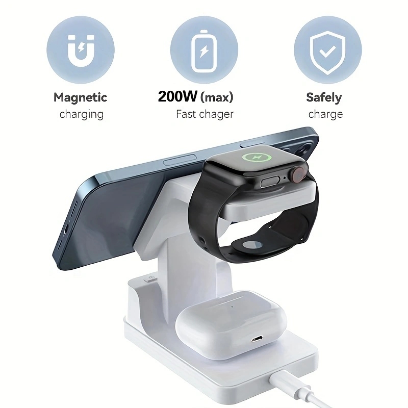 15W 4 In 1 Wireless Charger St - Smartwatch X12 recension och pris