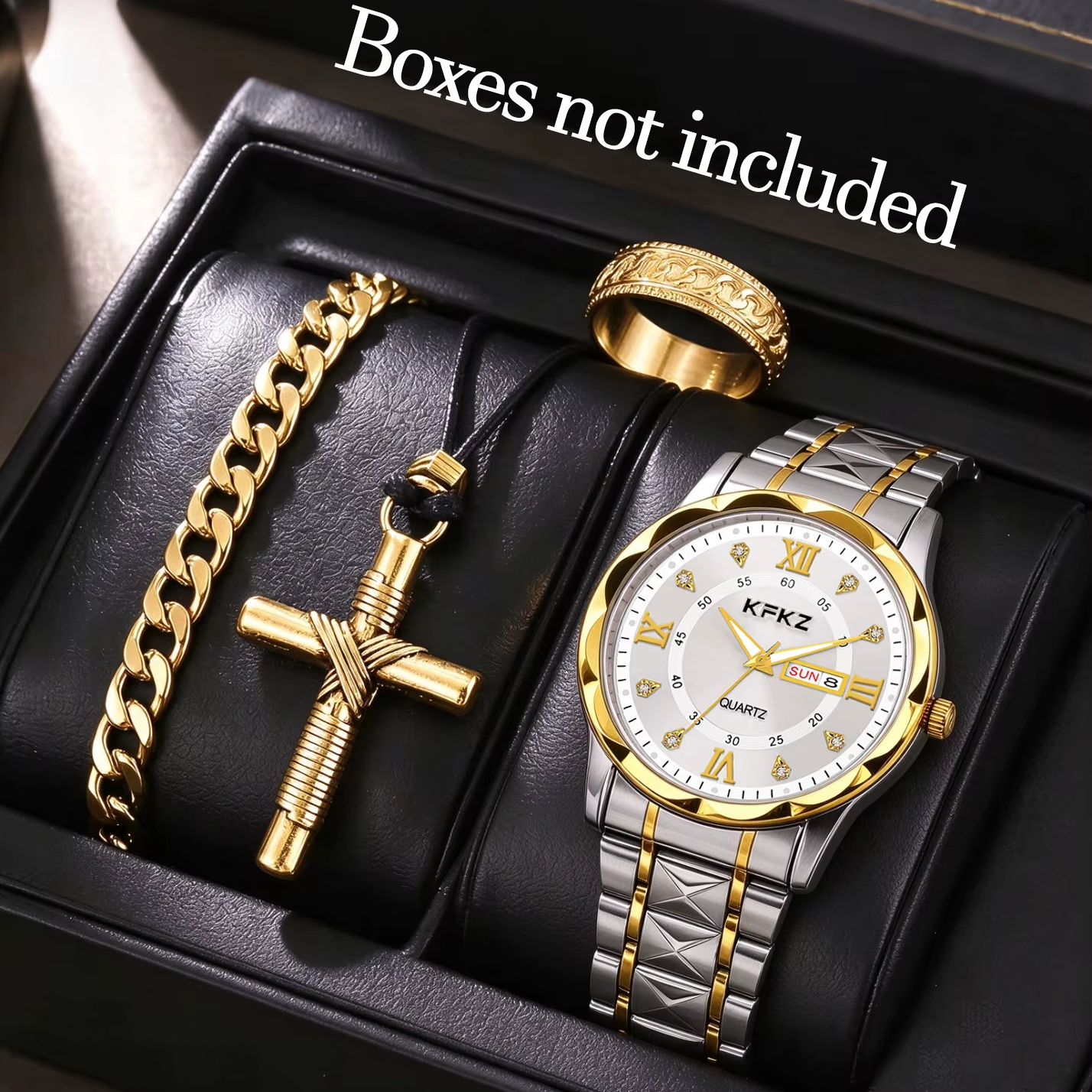 4-Piece Set of Silver Textured - Best Smartwatch Accessories recension och pris