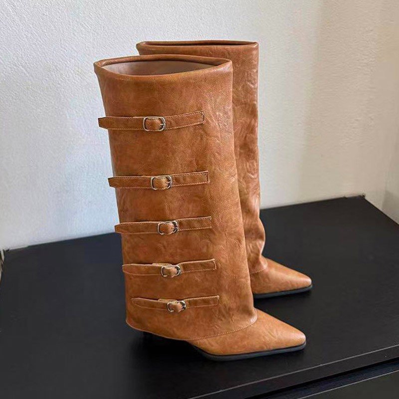 New Autumn Winter Pointed Toe  - Leather Classic Strap recension och pris