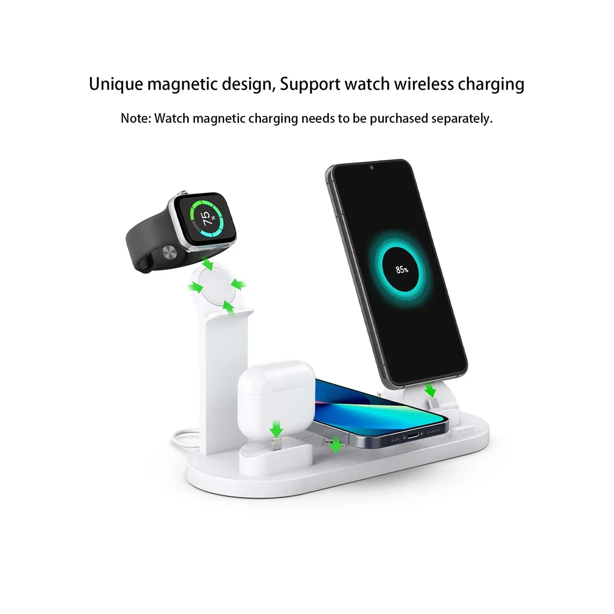 7 In 1 Wireless Charger Stand  - Smartwatch X12 recension och pris