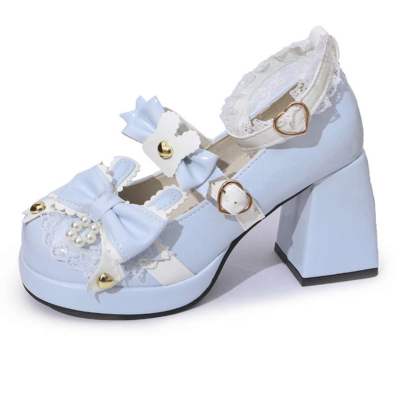 Women Lolita Shoes Classic Rou - Leather Classic Strap recension och pris